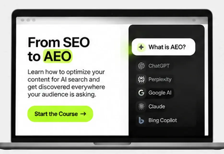 From SEO to AEO: an AI answer next to the engines that write it